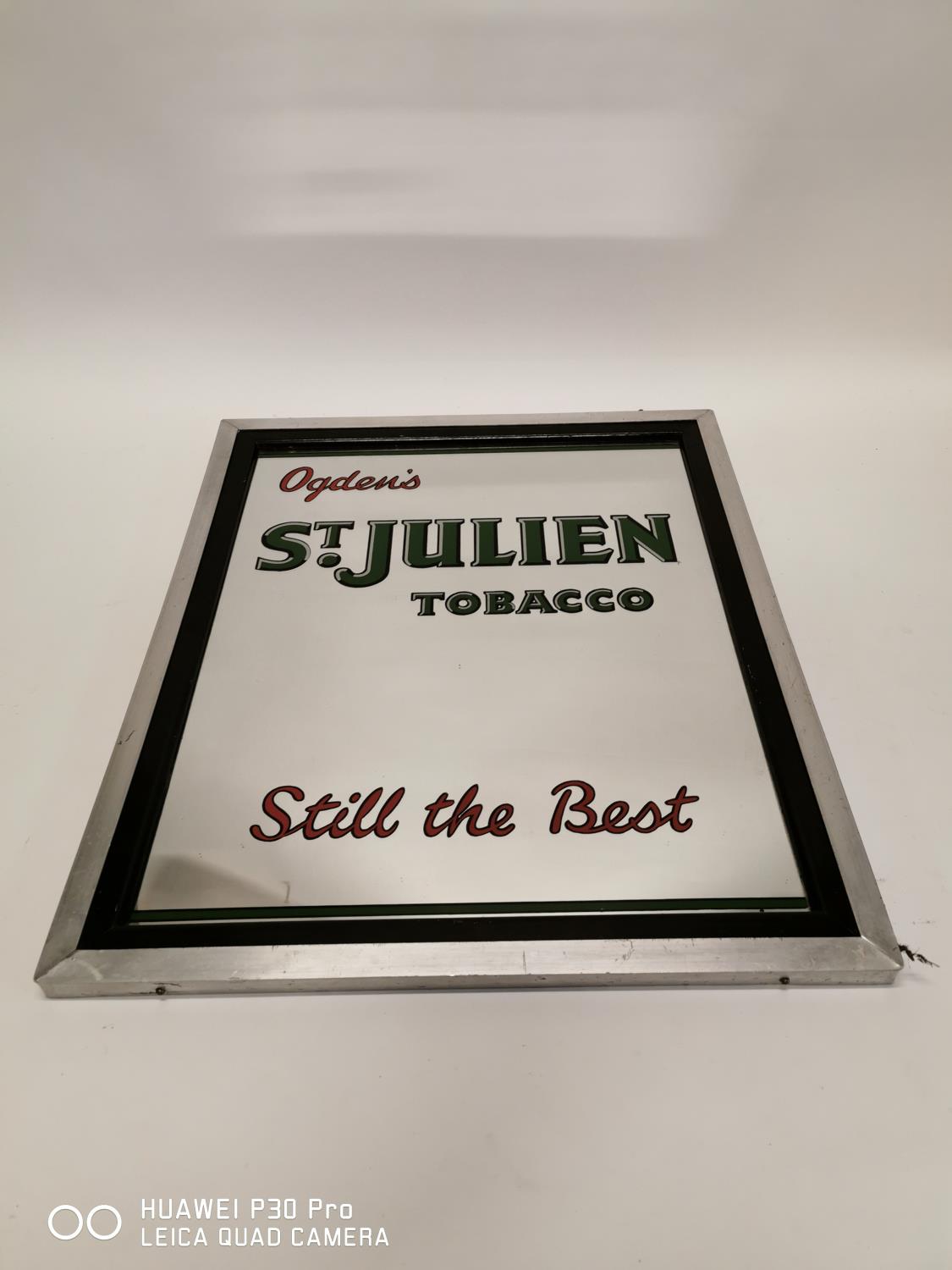 Rare Ogden's St. Julien Tobacco advertising mirror