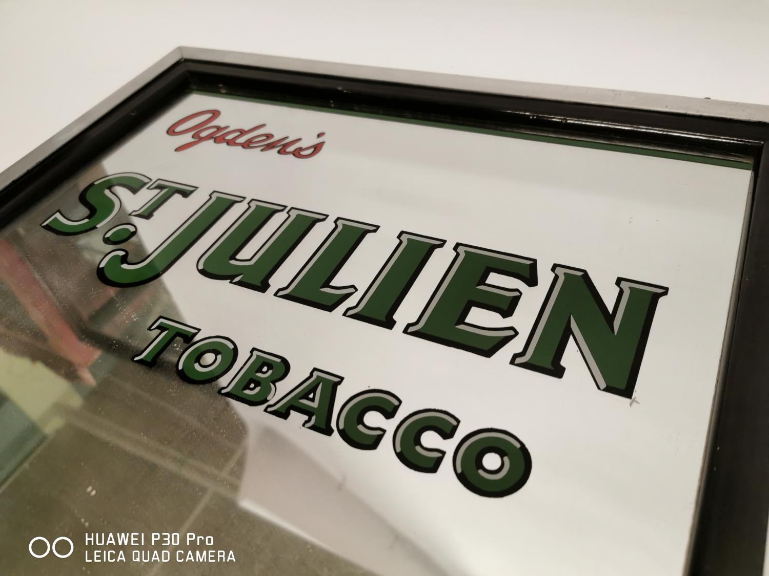 Rare Ogden's St. Julien Tobacco advertising mirror - Image 2 of 3