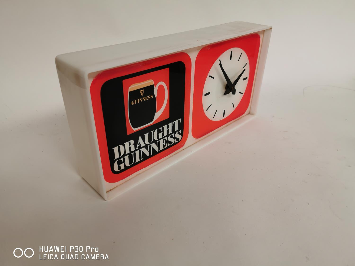 Draught Guinness advertising clock. - Image 3 of 3