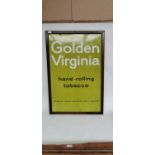 Golden Virginia Hand Rolled Tobacco enamel advertising sign.