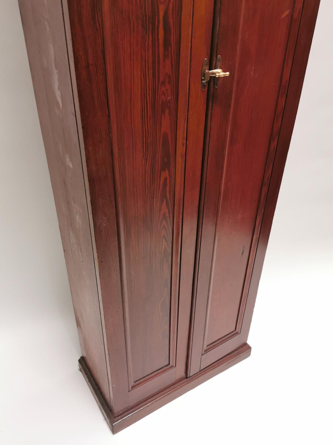 Edwardian pitch pine hall cupboard. - Image 3 of 4