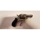 19th. C. bulldog pistol.{13 cm L x 10 cm H}.