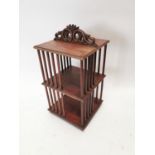 Early 20th C. mahogany book shelves {64 cm H x 32 cm W x 32 cm D}.