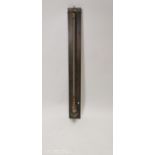 19th C. ship's thermometer {95 cm H X 25 cm W}.