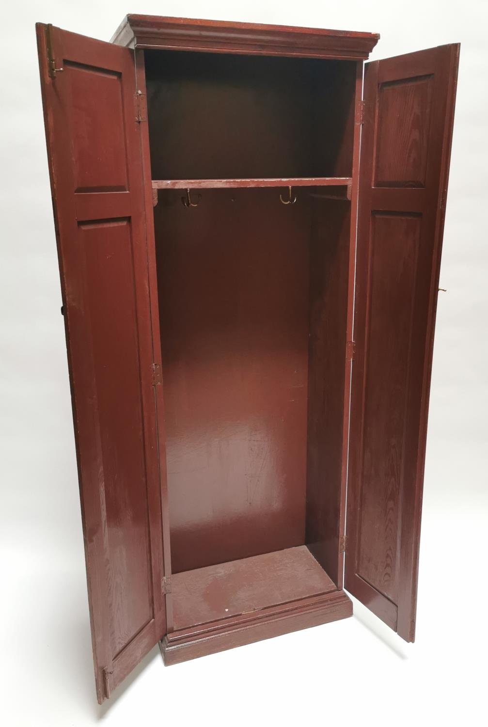 Edwardian pitch pine hall cupboard. - Image 4 of 4