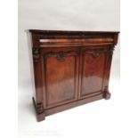 William IV mahogany side cabinet.