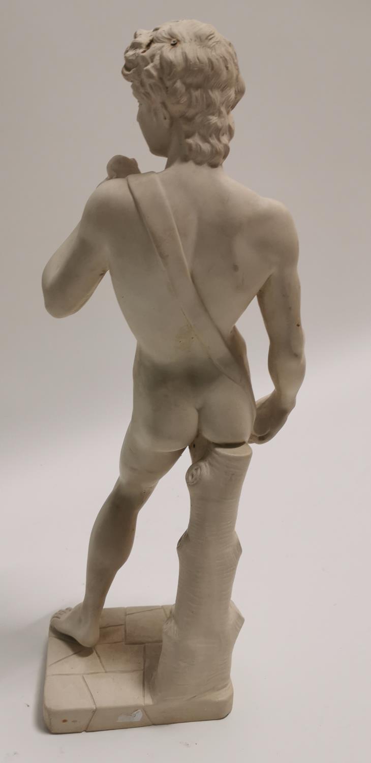 Resin statue of David. - Image 3 of 3