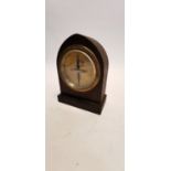 Early 20th. C. mahogany and brass meter from the GPO. {18 cm H x 14 cm L x 7 cm D}