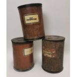 Three early 20th C. chemist containers.