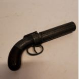 Replica of a pepper pot pistol. {23 cm L x 10 cm W}.