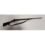 19th. C. percussion capped rifle.