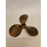 Early 20th C. brass propeller {33 cm Dia.}.