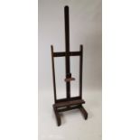 Early 20th. C. oak artist's easel.