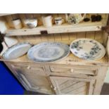 Three 19th C. ceramic meat platters.