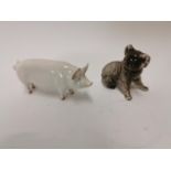 Beswick pig and koala bear.