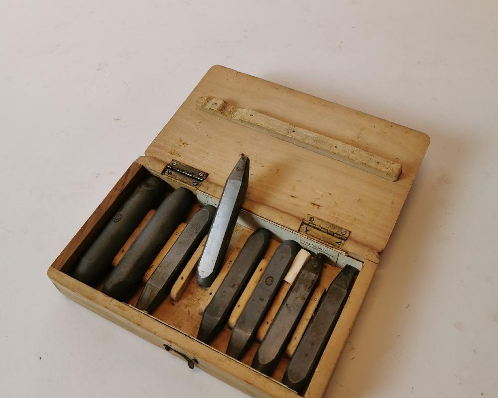 1950's punch set in original box. (4 cm H x 17 cm W x 10 cm D) - Image 2 of 2