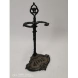 Cast iron stick stand {71 cm H}.