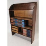 19th C. mahogany floor bookcase .