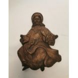 Plaster plaque depicting Jesus {30 cm H x 22 cm W}.