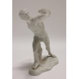 19th C. figure of Roman Athlete .