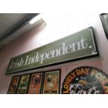 Irish Independent Advertising Sign