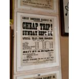 Original framed Great Northern Railway poster.