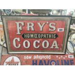 Rare Fry's Cocoa framed advertising print