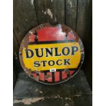 Dunlop Stock enamel advertising sign