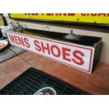 1950s Men's Shoes light up advertising sign.