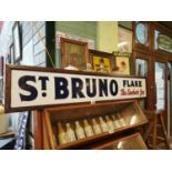 St Bruno enamel advertising sign.