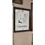 Jacobs Pictorial Advertisement in original Frame.