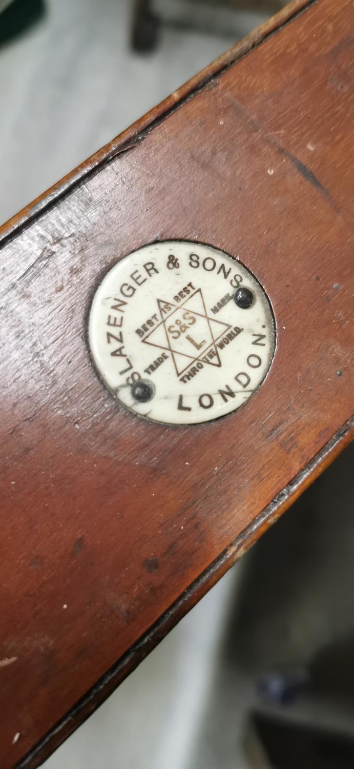 Early 20th. C. miniature snooker table. Lazenger & Sons London. - Image 2 of 2