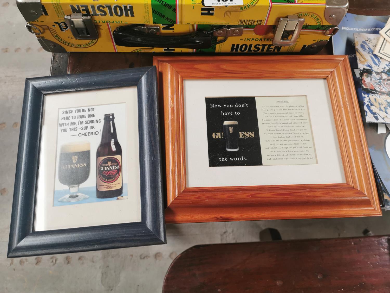 Misc. lot of Holstein Pils tinplate case and Guinness memorabilia. - Image 3 of 4