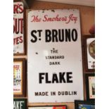 St Bruno Standard Flake enamel advertising sign.