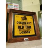 Gordon's Gin advertising sign.