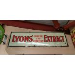 Lyons' Coffee enamel advertising sign