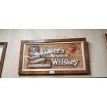 Power's Three Swallow Whiskey Framed Advertisement.