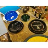 Collection of advertising ashtrays