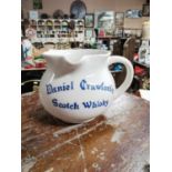 Daniel Crawford's Scotch Whiskey advertising jug.