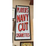 Players Navy Cut Cigarettes enamel advertising sign