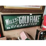 Rare Will's Gold Flake enamel advertising sign.