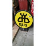 Metal Dublin Bus Stop Sign