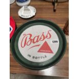 1950's Bass enamel advertising tray.