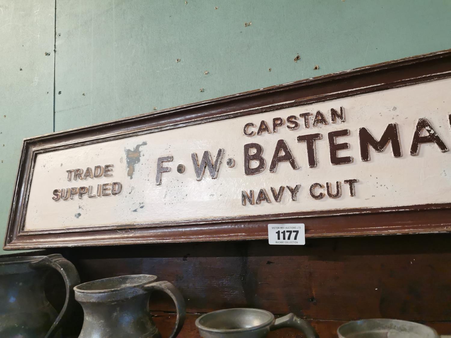 Capstan Navy Cut wooden advertising sign. - Image 3 of 3