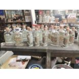 Misc. lot of Hennessey & Powers whiskey and brandy bottles