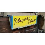 1960's Player's Please alloy light up box.