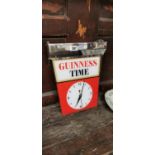 1950's chrome and Perspex Guinness Time advertising clock