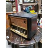 Vintage bakerite Bush radio.
