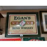 Egan's Irish Whiskey advertising print.