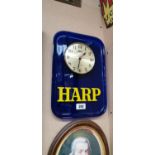 Harp Motid Quartz battery clock.